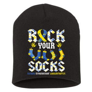 Rock Your Socks Awareness on March 21st Short Acrylic Beanie