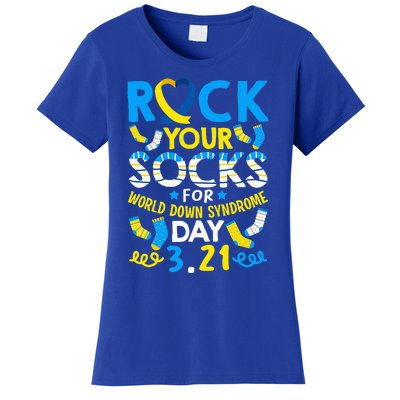 Rock Your Socks Down Syndrome Day Awareness Women's T-Shirt