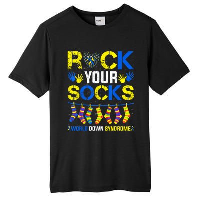 Rock Your Socks World Down Syndrome Tall Fusion ChromaSoft Performance T-Shirt