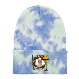 Ralphie Youll Shoot Your Eye Out Christmas Funny Holiday Tie Dye 12in Knit Beanie