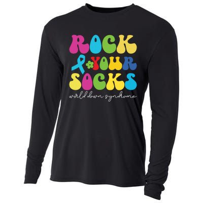 Rock Your Socks Down Syndrome Socks Women Cooling Performance Long Sleeve Crew