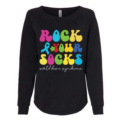 Rock Your Socks Down Syndrome Socks Women Womens California Wash Sweatshirt