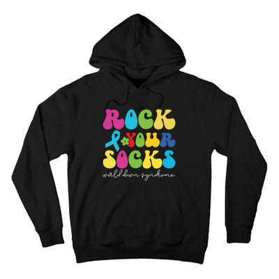 Rock Your Socks Down Syndrome Socks Women Tall Hoodie