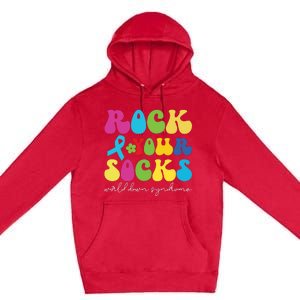 Rock Your Socks Down Syndrome Socks Women Premium Pullover Hoodie