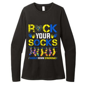 Rock Your Socks Down Syndrome Socks Women Womens CVC Long Sleeve Shirt