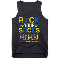 Rock Your Socks Down Syndrome Socks Women Tank Top