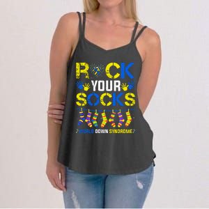 Rock Your Socks Down Syndrome Socks Women Women's Strappy Tank