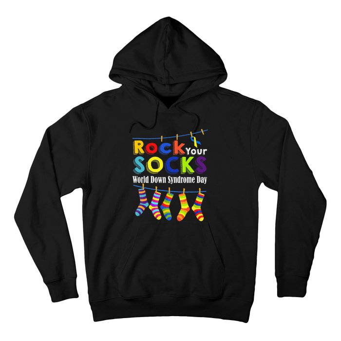 Rock Your Socks Cute 3 21 Trisomy 21 World Down Syndrome Day Hoodie