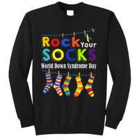 Rock Your Socks Cute 3 21 Trisomy 21 World Down Syndrome Day Sweatshirt