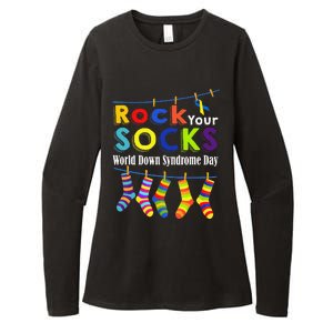 Rock Your Socks Cute 3 21 Trisomy 21 World Down Syndrome Day Womens CVC Long Sleeve Shirt