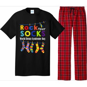 Rock Your Socks Cute 3 21 Trisomy 21 World Down Syndrome Day Pajama Set