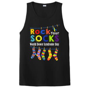 Rock Your Socks Cute 3 21 Trisomy 21 World Down Syndrome Day PosiCharge Competitor Tank