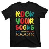 Rock Your Socks Down Syndrome Socks Women T-Shirt