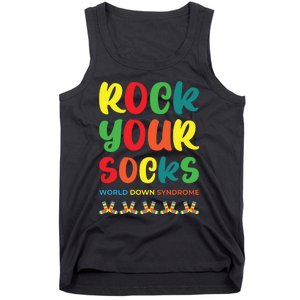 Rock Your Socks Down Syndrome Socks Women Tank Top