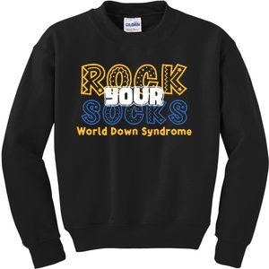 Rock Your Socks Down Syndrome Socks Women Kids Sweatshirt