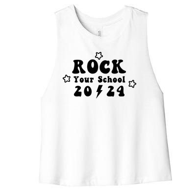 Rock Your School 2024 Women's Racerback Cropped Tank