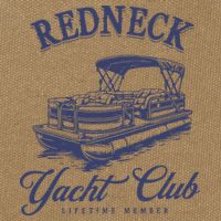 Redneck Yacht Social Club Party In Slow Motion Cotton Canvas Backpack