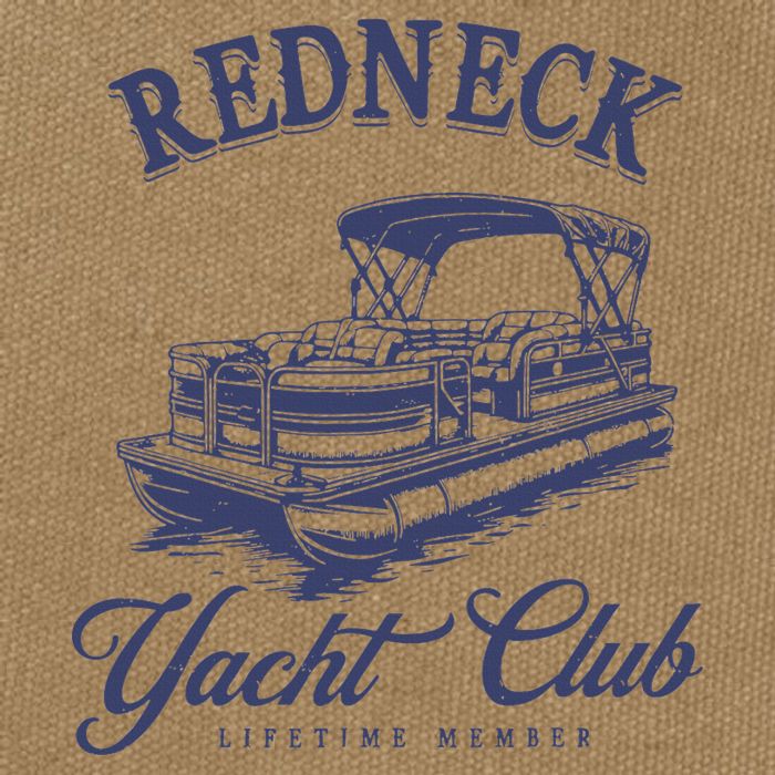 Redneck Yacht Social Club Party In Slow Motion Cotton Canvas Backpack