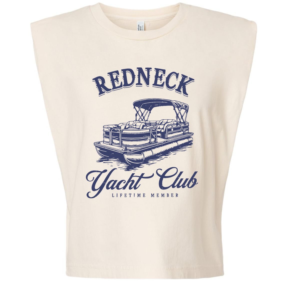 Redneck Yacht Social Club Party In Slow Motion Garment-Dyed Women's Muscle Tee