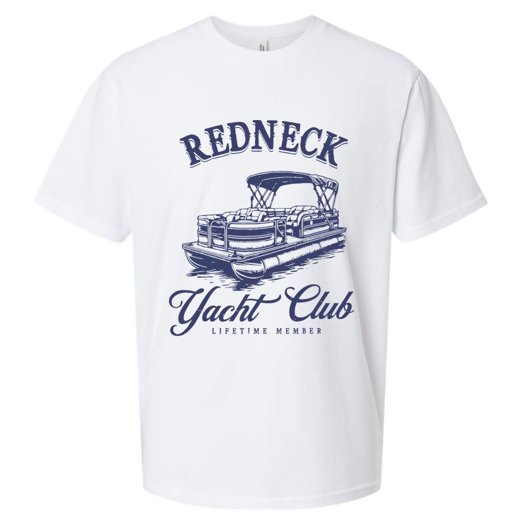Redneck Yacht Social Club Party In Slow Motion Sueded Cloud Jersey T-Shirt