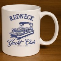 Redneck Yacht Social Club Party In Slow Motion 11oz C Handle Ceramic Mug