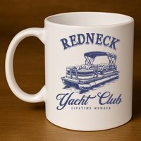 Redneck Yacht Social Club Party In Slow Motion 11oz C Handle Ceramic Mug