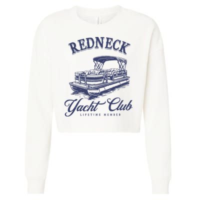 Redneck Yacht Social Club Party In Slow Motion Cropped Pullover Crew