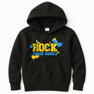 Rock Your Socks World Down Syndrome Awareness Day Kids Hoodie