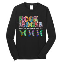 Rock Your Socks World Down Syndrome Day Awareness Long Sleeve Shirt