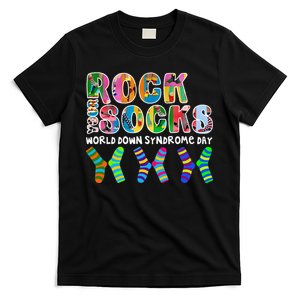 Rock Your Socks World Down Syndrome Day Awareness T-Shirt