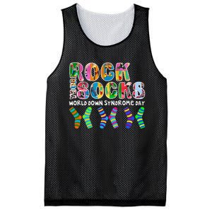 Rock Your Socks World Down Syndrome Day Awareness Mesh Reversible Basketball Jersey Tank