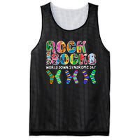 Rock Your Socks World Down Syndrome Day Awareness Mesh Reversible Basketball Jersey Tank