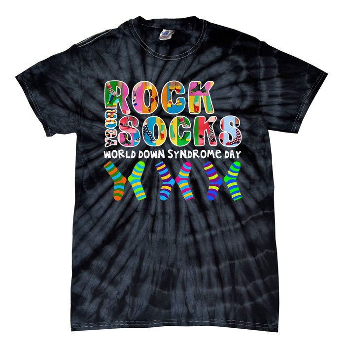 Rock Your Socks World Down Syndrome Day Awareness Tie-Dye T-Shirt