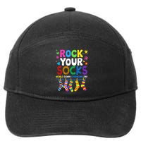 Rock Your Socks World Down Syndrome Awareness Day Wdsd 7-Panel Snapback Hat