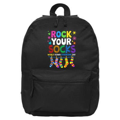 Rock Your Socks World Down Syndrome Awareness Day Wdsd 16 in Basic Backpack