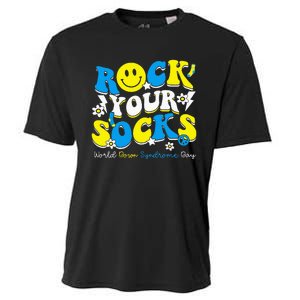 Rock Your Socks World Down Syndrome Awareness Day Cooling Performance Crew T-Shirt