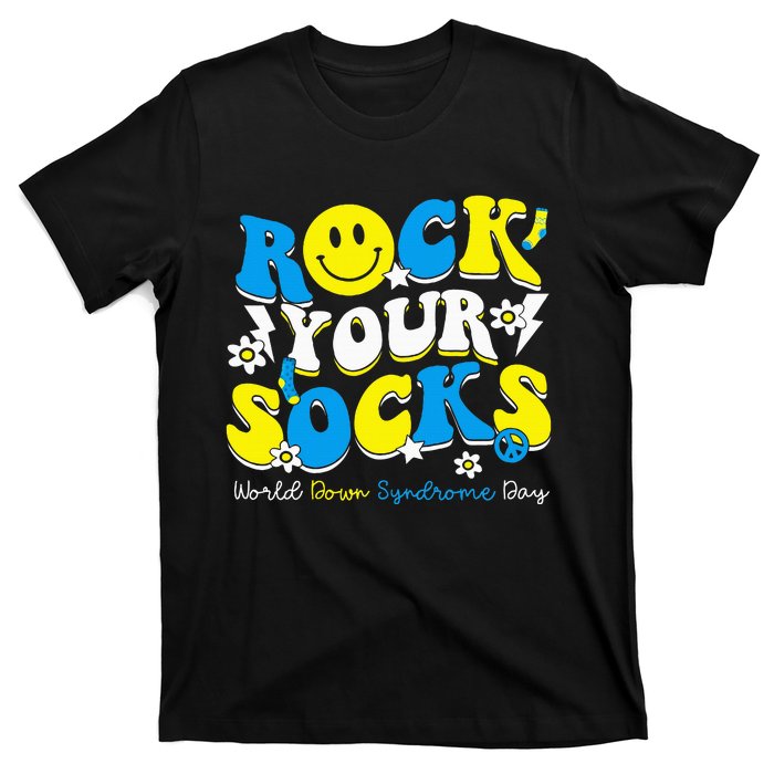 Rock Your Socks World Down Syndrome Awareness Day T-Shirt