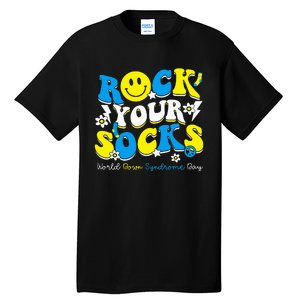 Rock Your Socks World Down Syndrome Awareness Day Tall T-Shirt