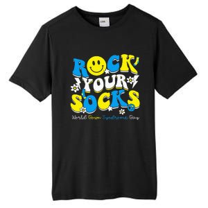 Rock Your Socks World Down Syndrome Awareness Day Tall Fusion ChromaSoft Performance T-Shirt