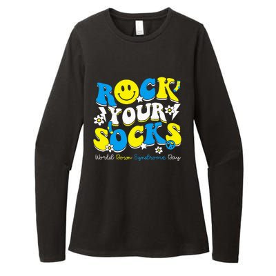 Rock Your Socks World Down Syndrome Awareness Day Womens CVC Long Sleeve Shirt