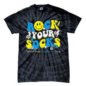 Rock Your Socks World Down Syndrome Awareness Day Tie-Dye T-Shirt