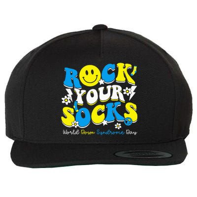 Rock Your Socks World Down Syndrome Awareness Day Wool Snapback Cap