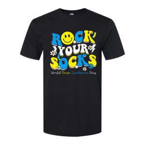 Rock Your Socks World Down Syndrome Awareness Day Softstyle CVC T-Shirt