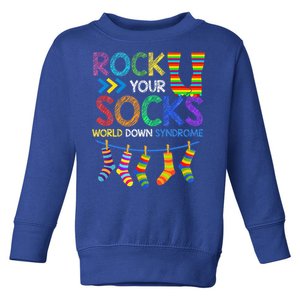 Rock Your Socks Down Syndrome Awareness Teachers Toddler Sweatshirt