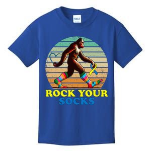 Rock Your Socks Awareness Sasquatch Kids T-Shirt