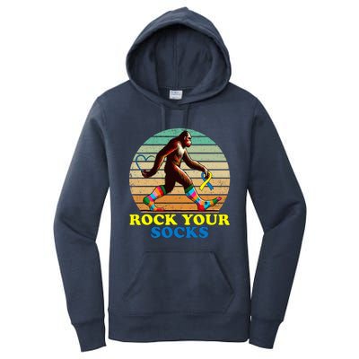 Rock Your Socks Awareness Sasquatch Women's Pullover Hoodie