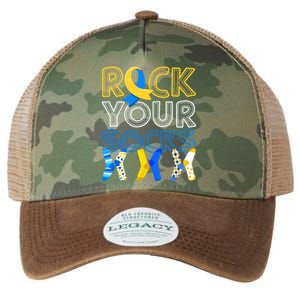 Rock Your Socks Down Syndrome Awareness Legacy Tie Dye Trucker Hat