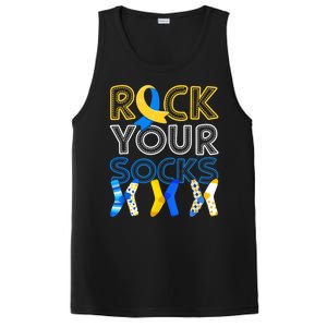 Rock Your Socks Down Syndrome Awareness PosiCharge Competitor Tank