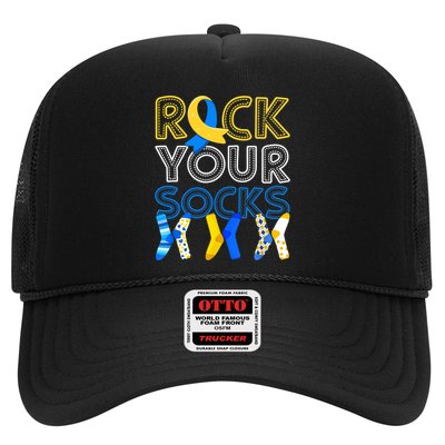 Rock Your Socks Down Syndrome Awareness Trucker Hat