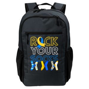 Rock Your Socks Down Syndrome Awareness Daily Commute Backpack